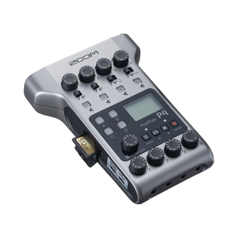 zoom PodTrak P4 中古箱無し Купить рекордер, аудиоконвертор Zoom PodTrak P4 в интернет
