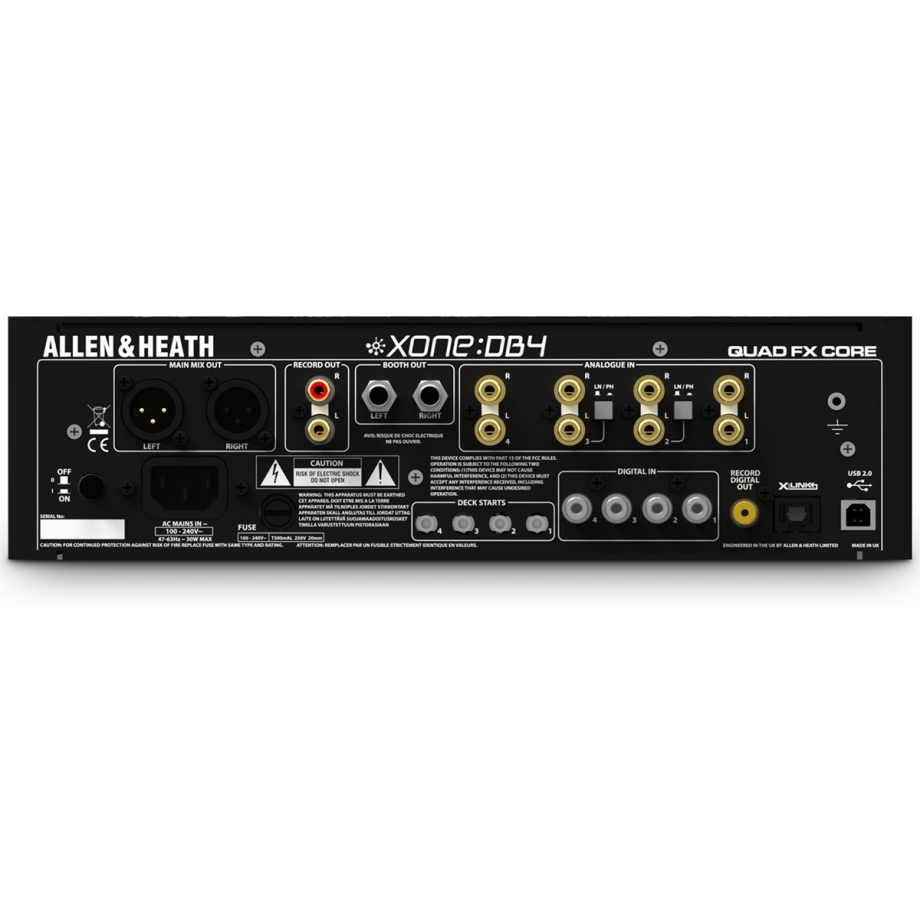 ALLEN&HEATH/デジタルDJミキサー/Xone:DB4 ALLEN&HEATH/デジタルDJミキサー/Xone:DB4 -DJ機材アナログレコード