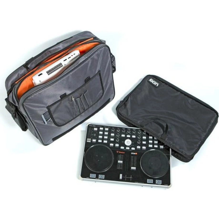 Фото №3 Сумка для платівок UDG Ultimate CourierBag DeLuxe Steel Grey/Orange