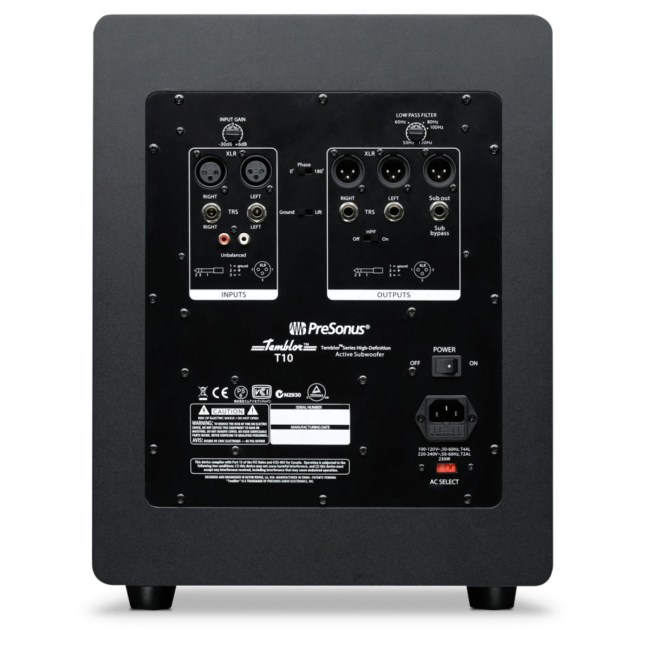 Фото №3 Студийный сабвуфер Presonus Temblor T10