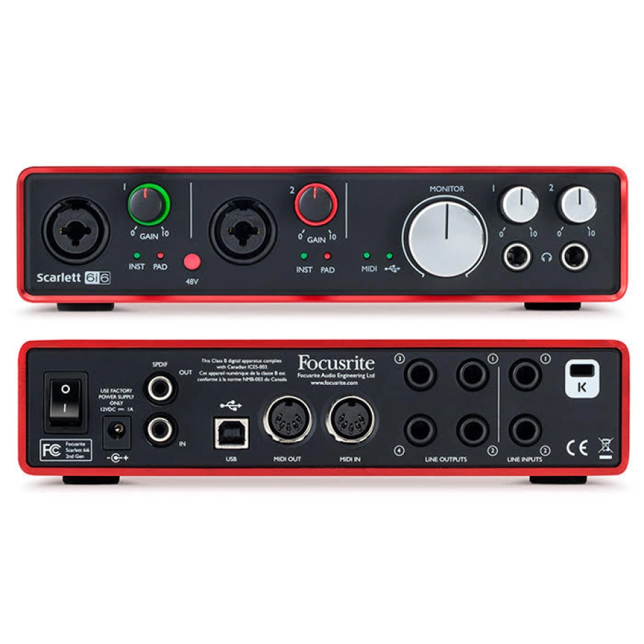 Звуковая карта Focusrite Scarlett 6i6 NEW | Купить в PRODJ.ua