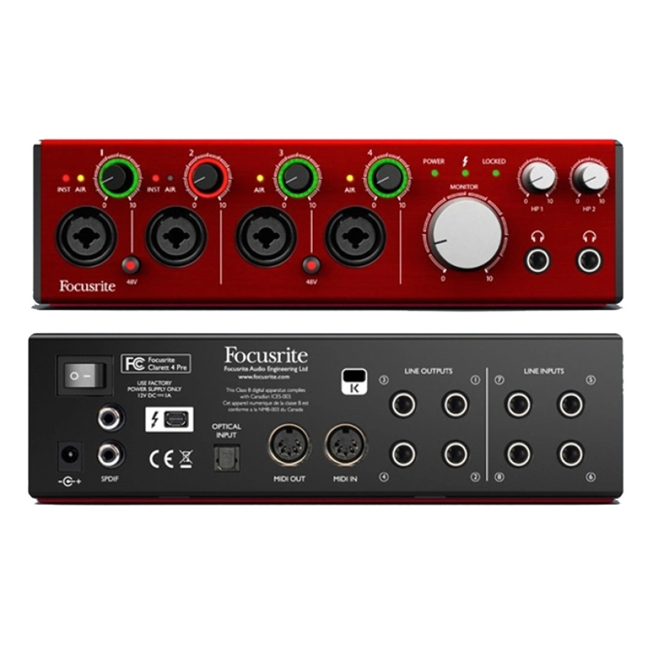Купить звуковую карту Focusrite Clarett 4 Pre в интернет-магазине