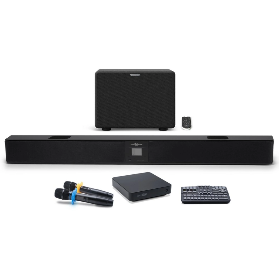 Фото №3 Караоке-система Studio Evolution EVOBOX Plus Black с микрофонами SE 200D и саундбаром EvoSound Bar