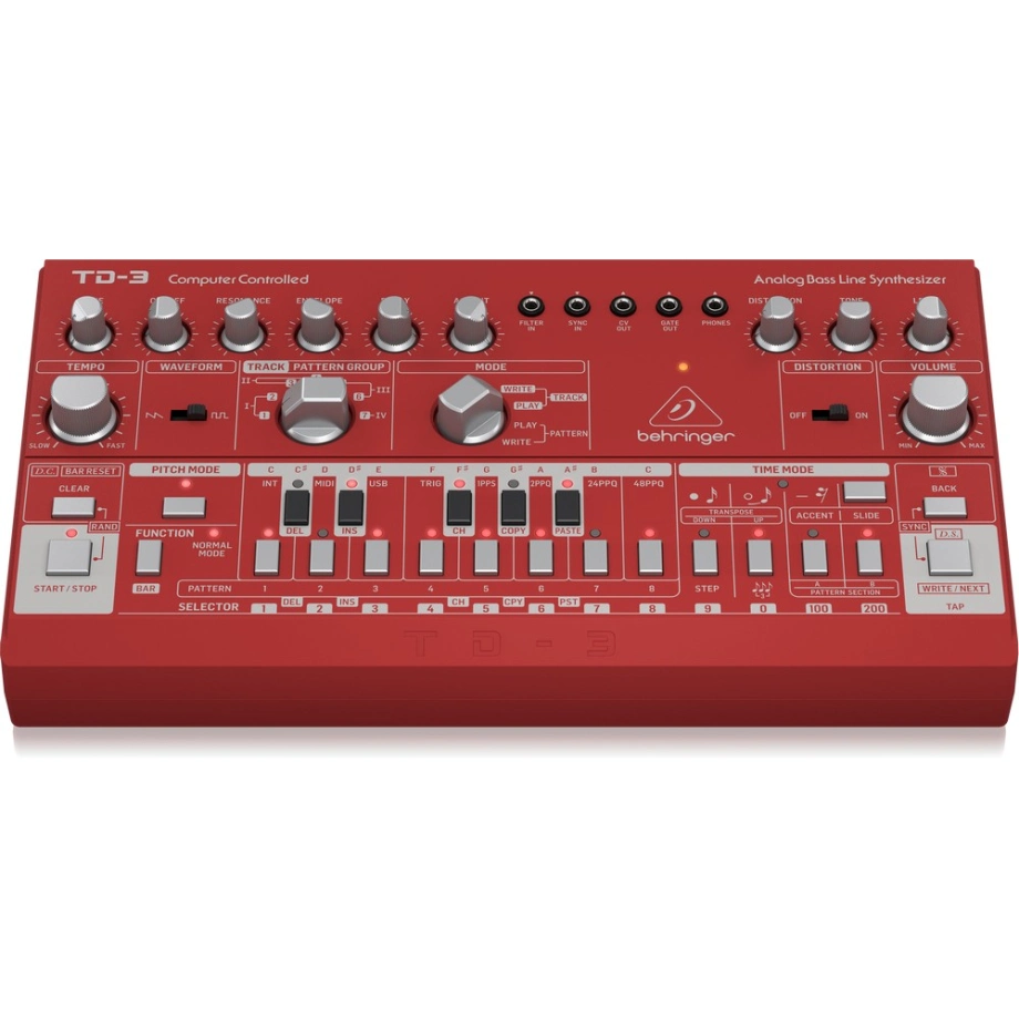 Фото №3 Синтезатор Behringer TD-3-RD (Red)