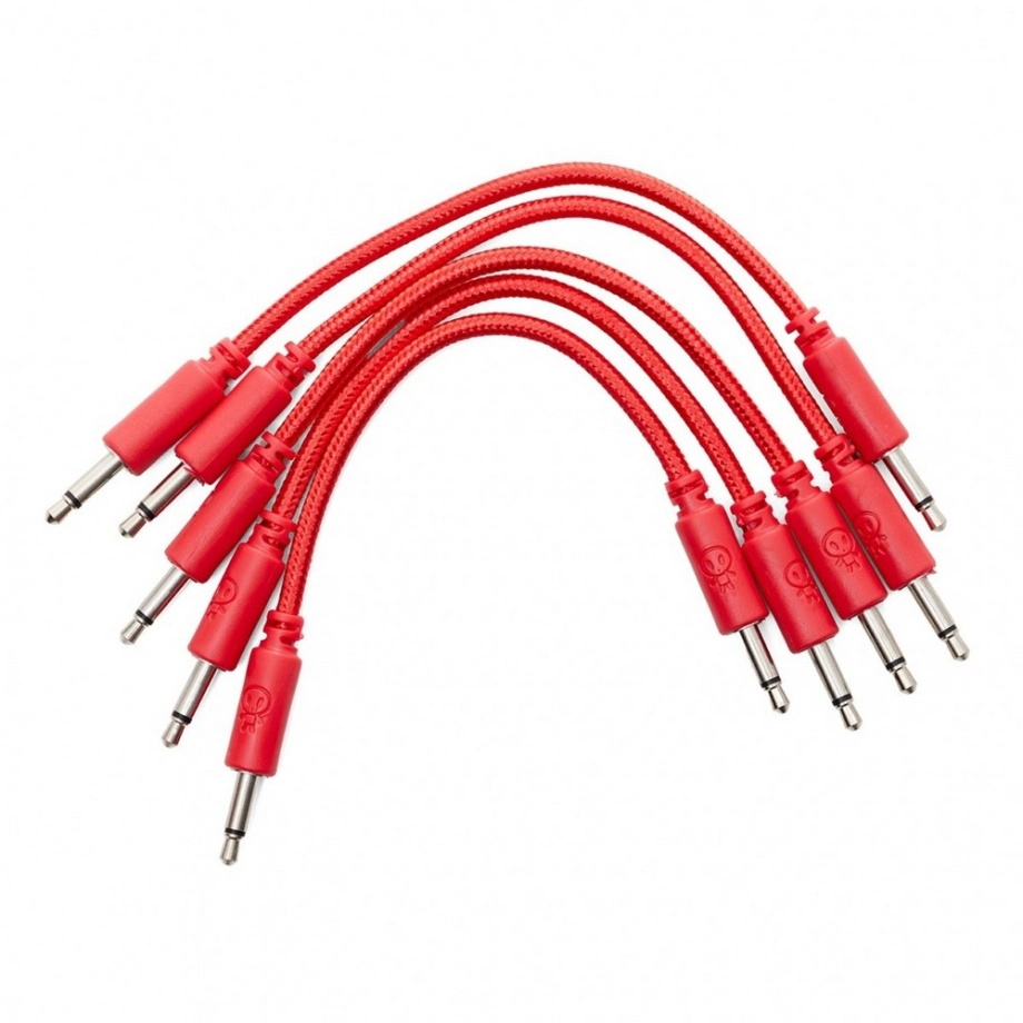 Фото №3 Коммутация Erica Synths Braided Eurorack Patch Cables 30cm (5 pcs) Red
