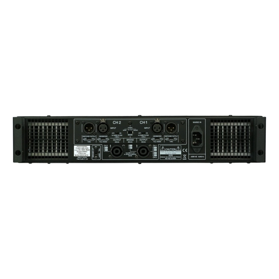 Фото №4 Підсилювач потужності Park Audio V4-1800 MkIII