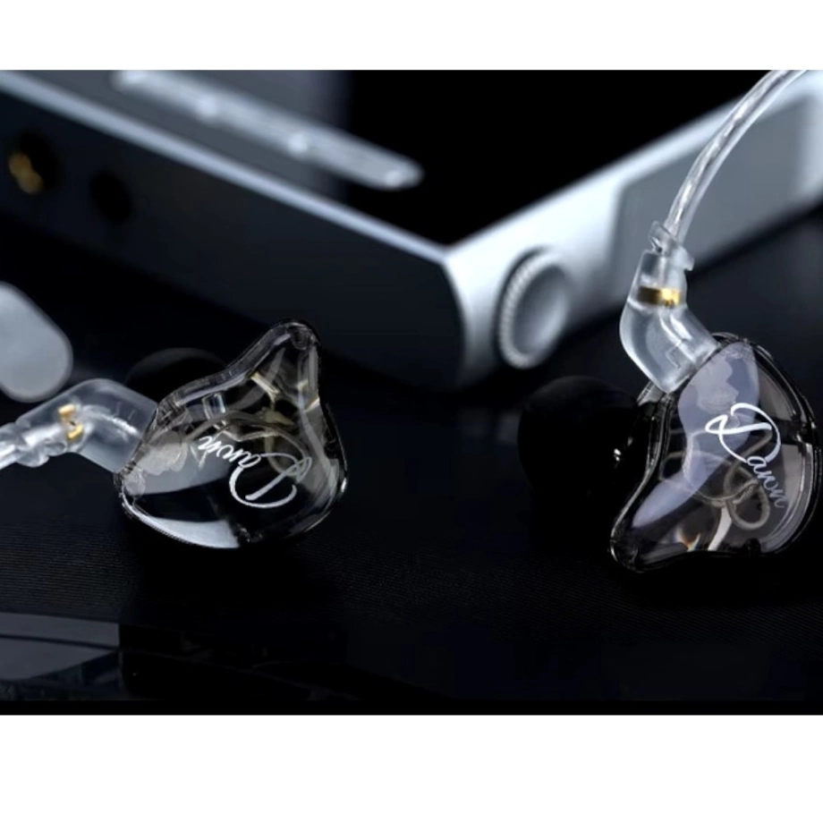 Фото №2 Навушники для аудіофілів KZ Audio Dawn CRYSTAL MIC silver cable