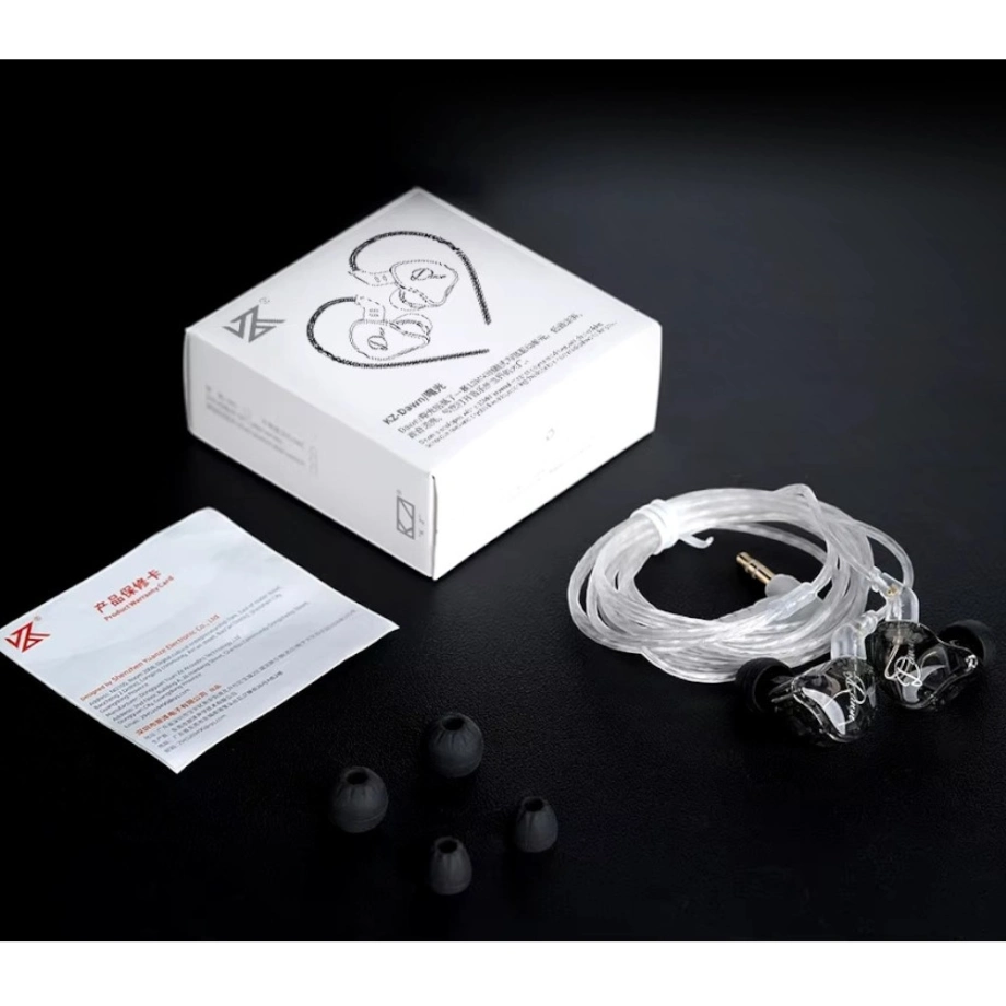 Фото №4 Навушники для аудіофілів KZ Audio Dawn CRYSTAL MIC silver cable