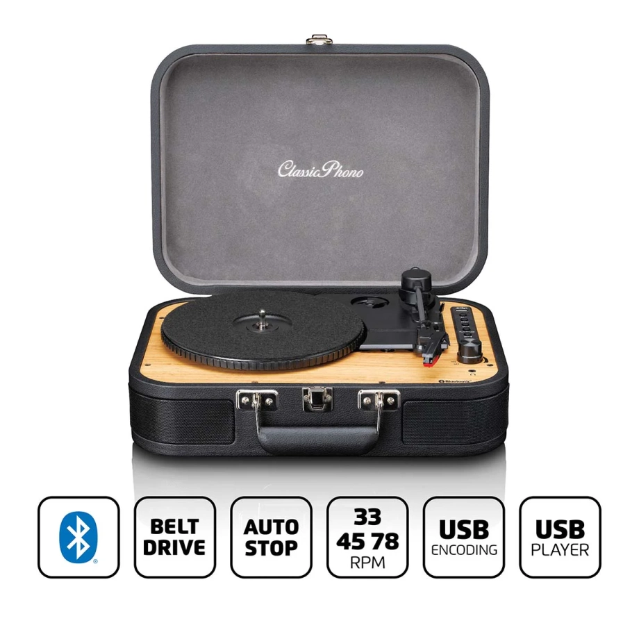 Фото №7 Програвач вінілу LENCO CLASSIC PHONO TT-116BK