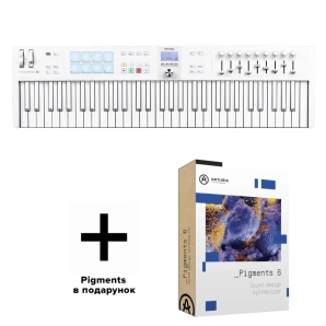 Фото Arturia KeyLab Essential 61 mk3 Alpine White Special Edition + Arturia Pigments 6 Фото Arturia KeyLab Essential 61 mk3 Alpine White Special Edition + Arturia Pigments 6