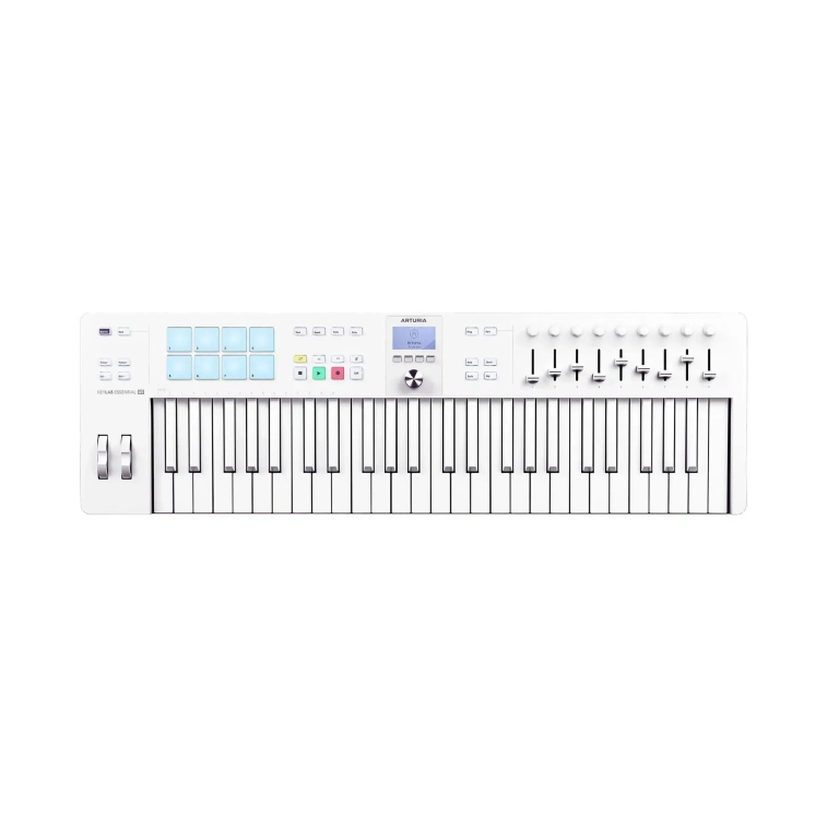 Фото №1 Midi-клавіатура Arturia KeyLab Essential 49 mk3 Alpine White Special Edition Фото №1 Midi-клавіатура Arturia KeyLab Essential 49 mk3 Alpine White Special Edition