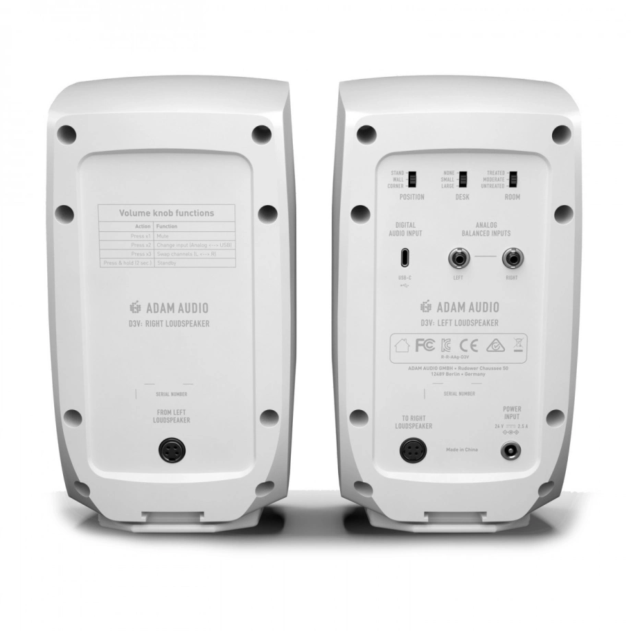 Фото №3 Студійний монітор ADAM D3V White