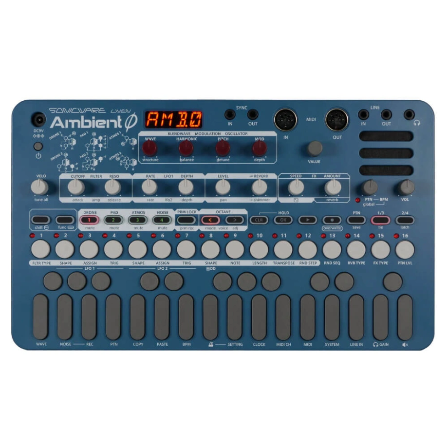 Sonicware Live 2 Ambient ソニックウェア　シンセサイザー ambient-front-920x920.webp