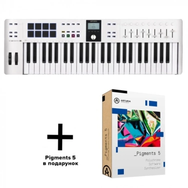 Arturia KeyLab Essential 49 mk3 White + Arturia Pigments 5