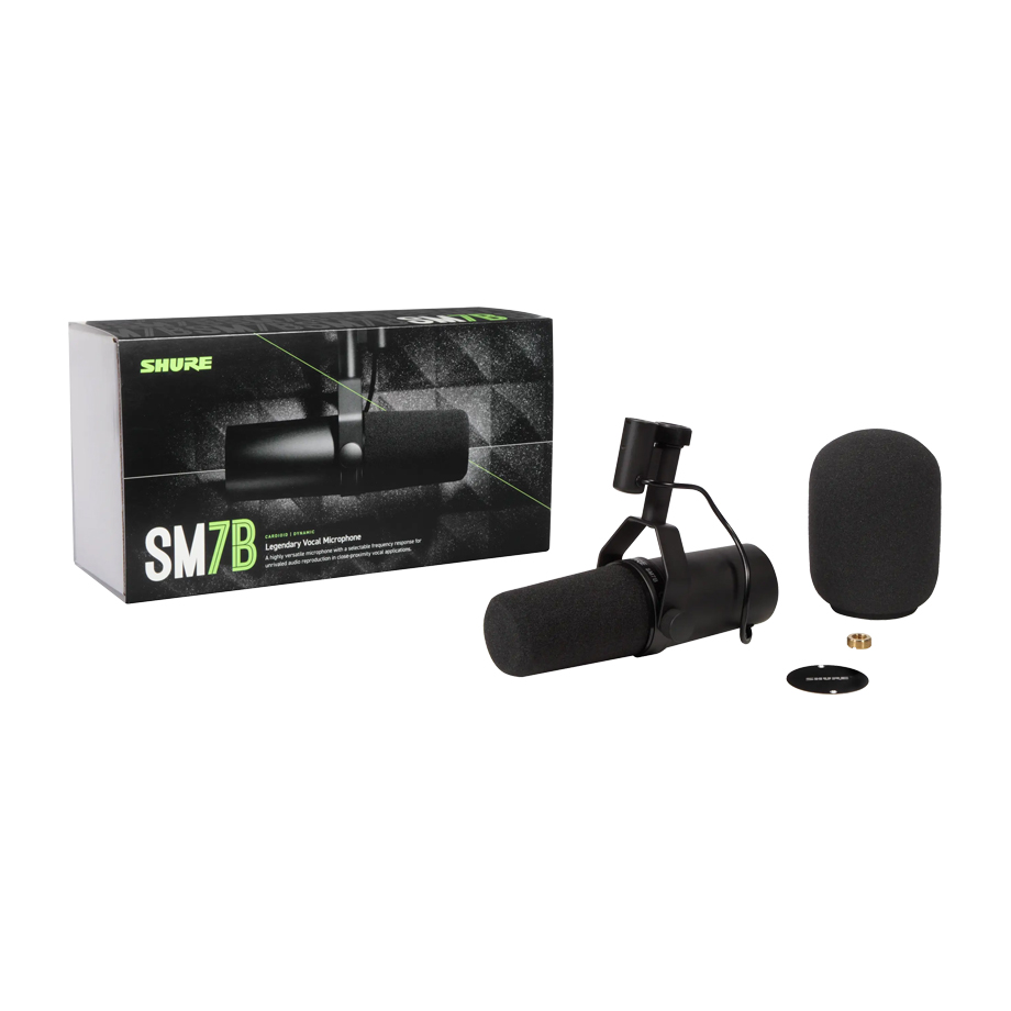 Shure SM7B — купить студийный микрофон для вокала и подкастов
