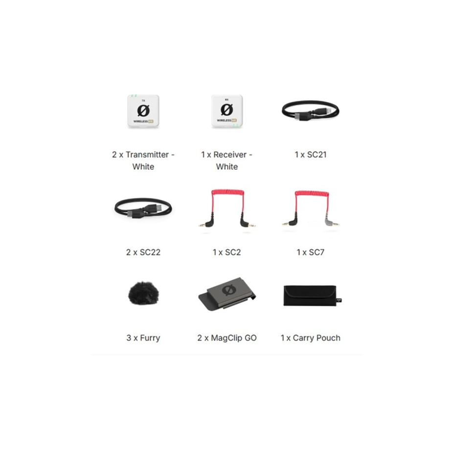 Фото №7 Бездротовий мікрофон Rode Wireless ME Dual White
