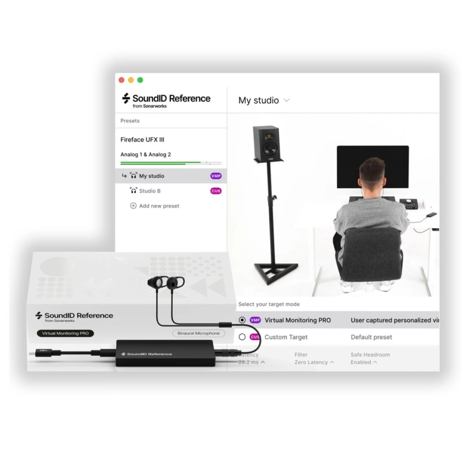 Фото №3 Вимірювальний мікрофон SoundID Reference Virtual Monitoring PRO with Binaural Measurement Microphone