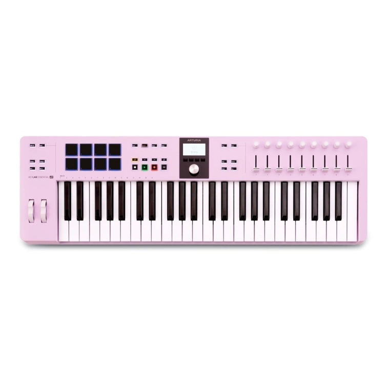 Фото №1 Midi-клавиатура Arturia KeyLab Essential 49 mk3 Rose Quartz Фото №1 Midi-клавиатура Arturia KeyLab Essential 49 mk3 Rose Quartz