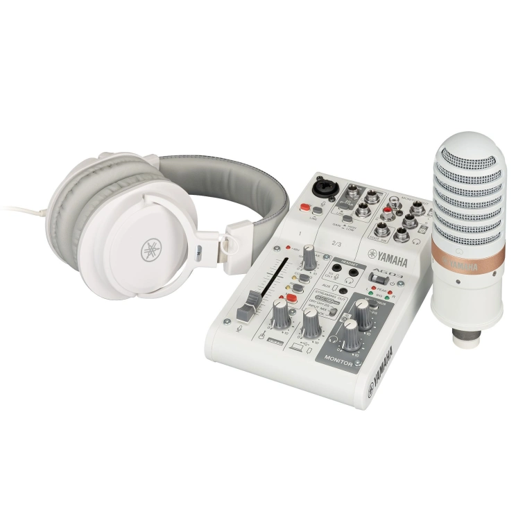 Фото №1 Решение для записи музыки и голоса Yamaha AG03MK2 LSPK USB Loopback Live Streaming Kit White