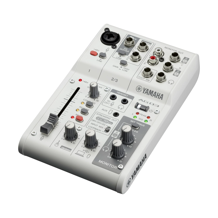 Фото №2 Мікшерний пульт Yamaha AG03MK2 White