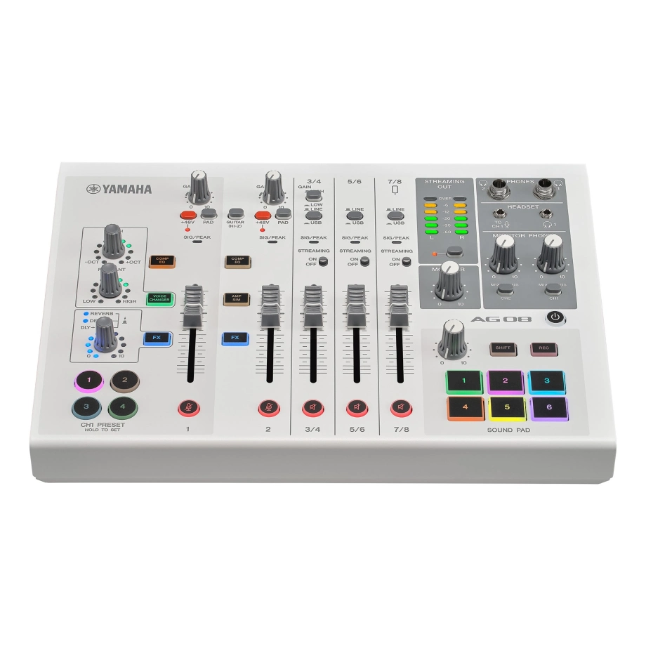 Фото №5 Мікшерний пульт Yamaha AG08 White