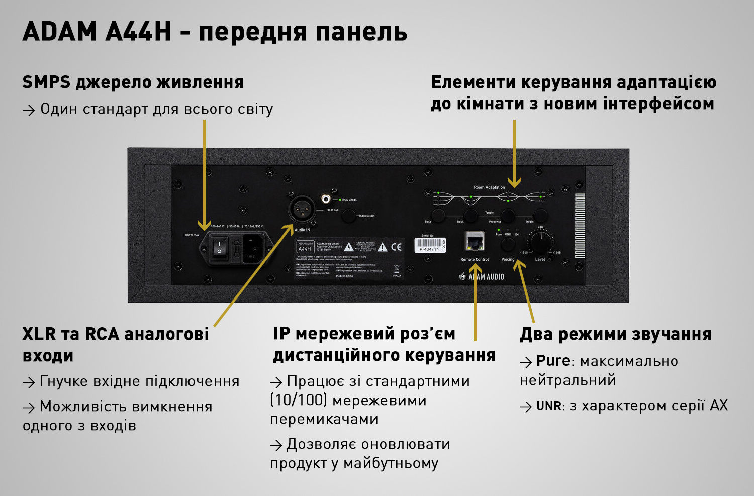 ADAM А44H — студійні монітори нового покоління