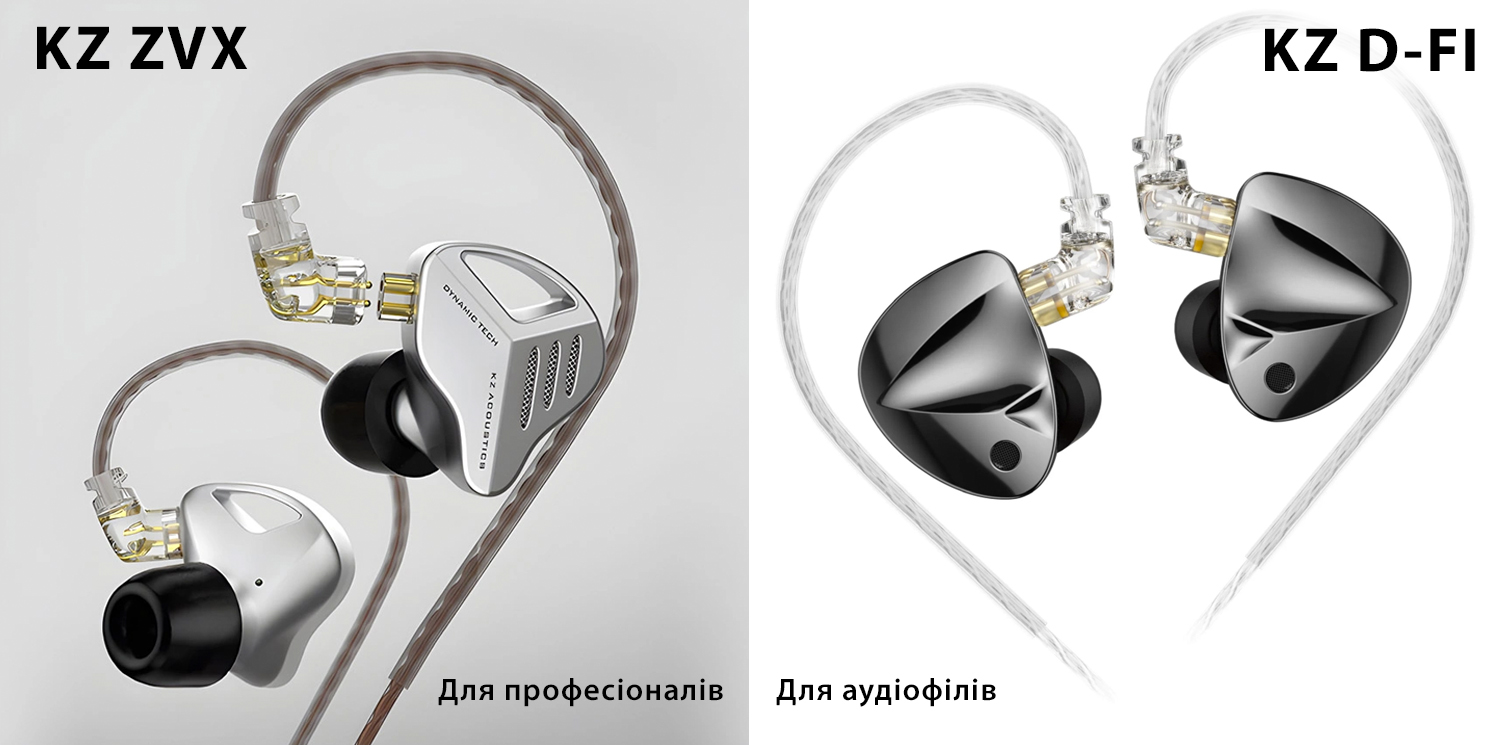 In-Ear навушники бренду KZ — вибір професіоналів та аудіофілів